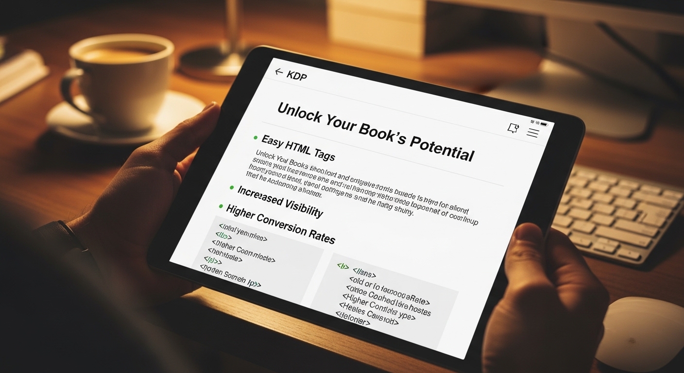 KDP book description formatting HTML guide — Amazon KDP description tags for self-publishers