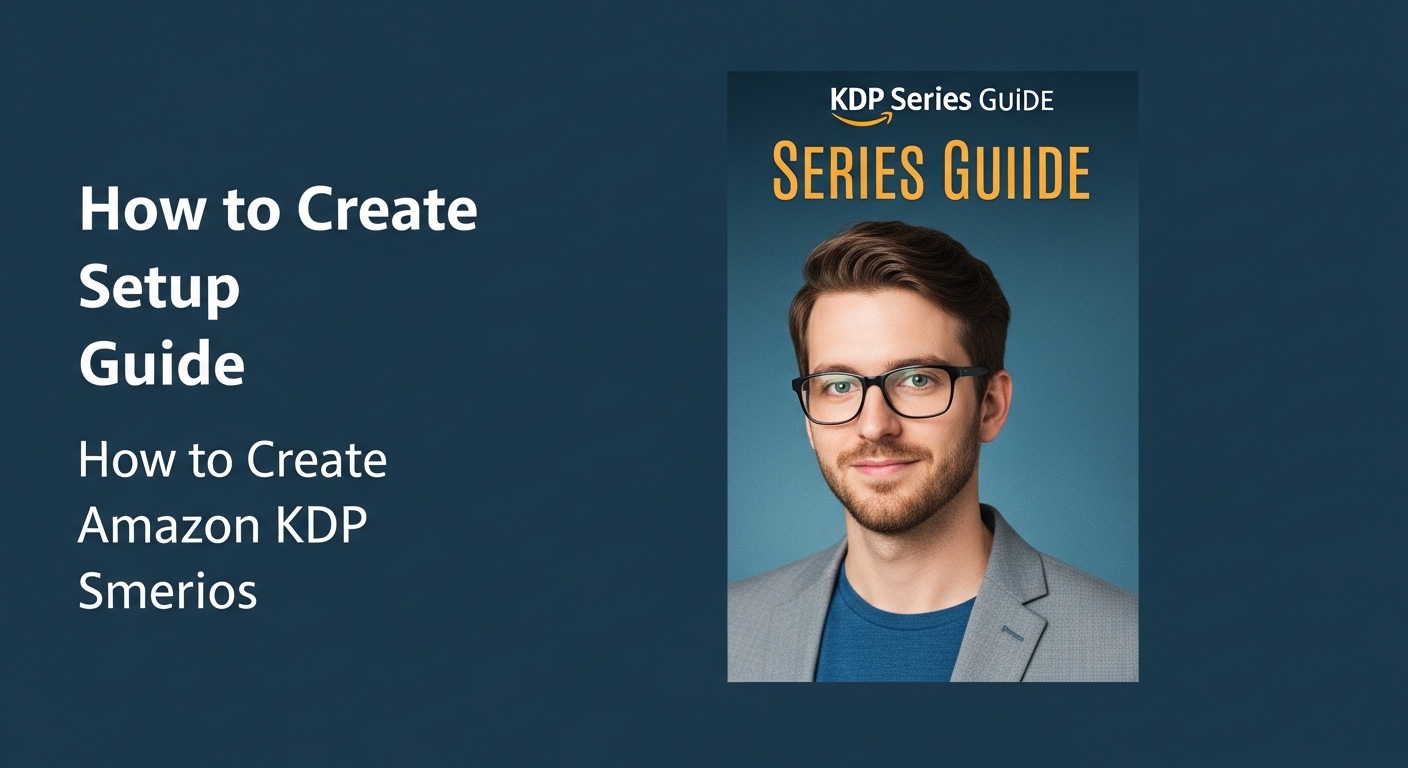 KDP series setup — row of matching books in a series on dark background