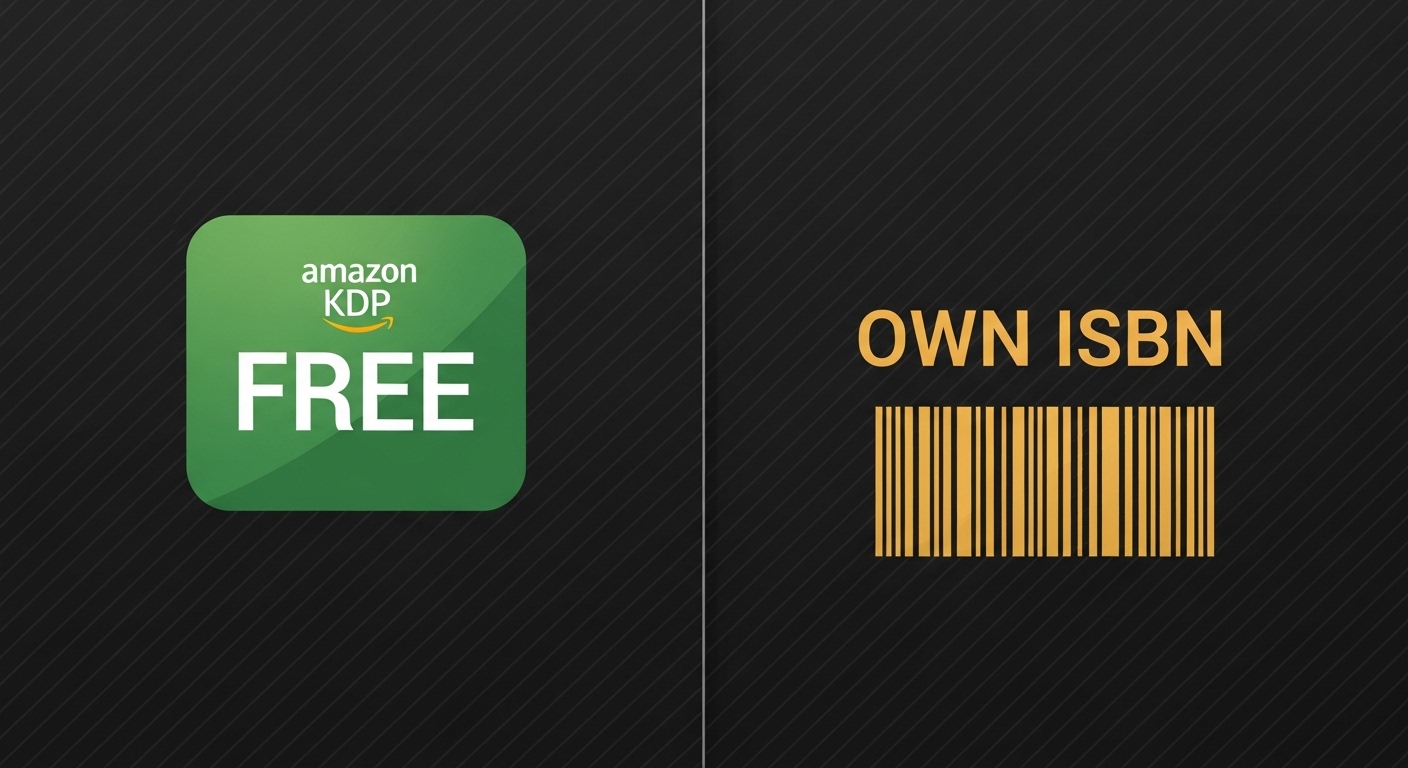 KDP free ISBN vs paid own ISBN — side by side comparison for self-publishers