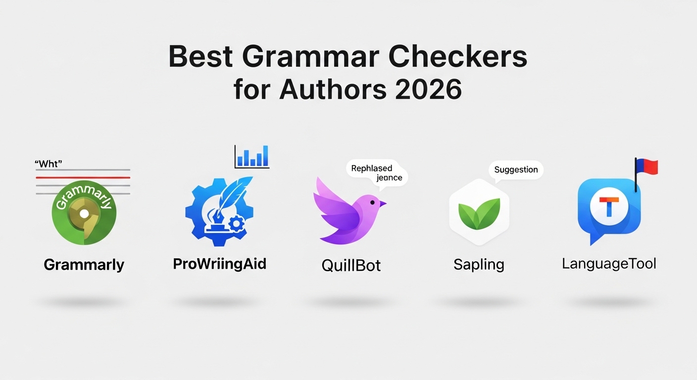 Best grammar checkers for authors 2026 — Grammarly, ProWritingAid, Hemingway Editor comparison