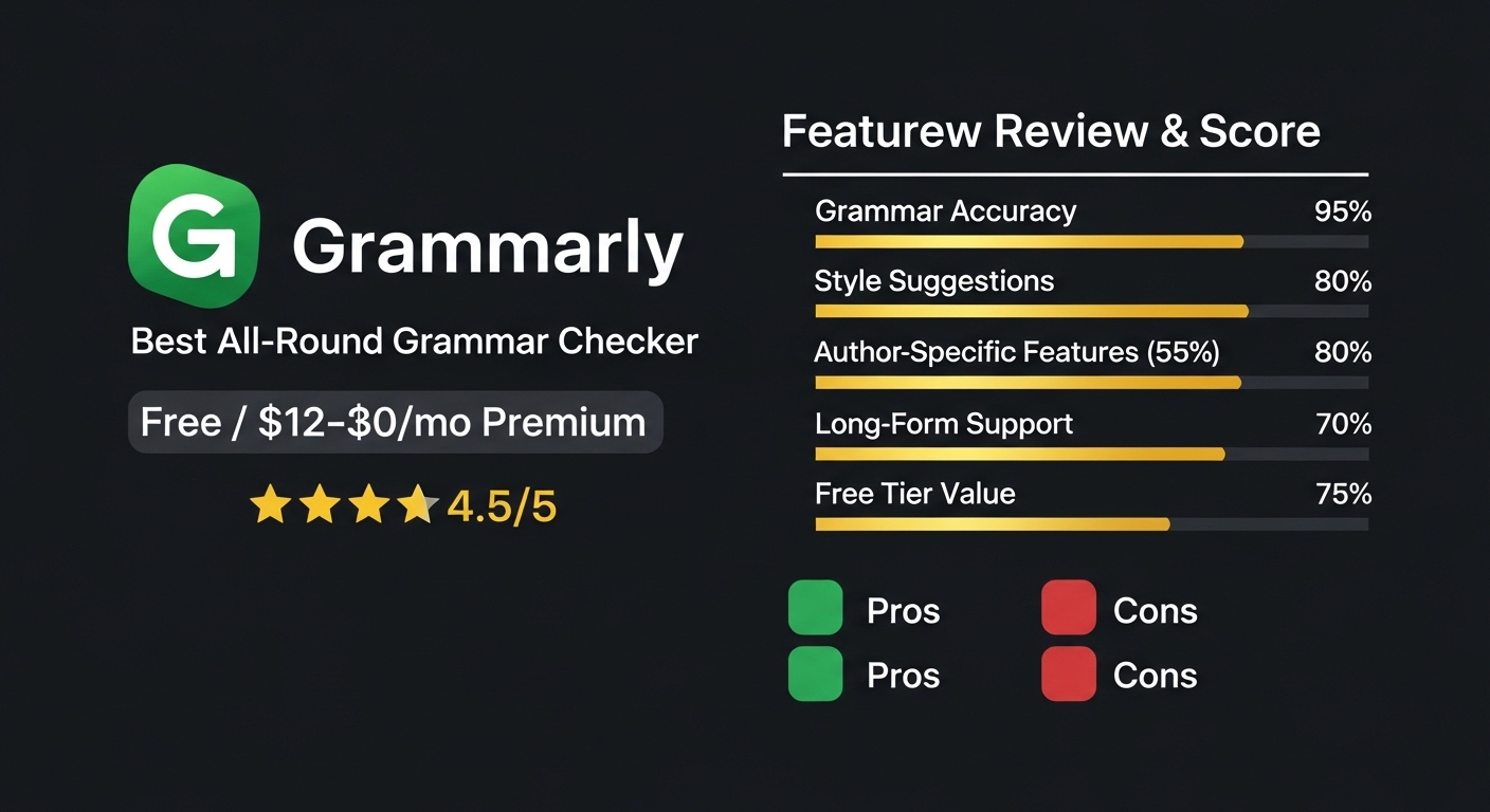 What to look for in a grammar checker for authors — 6 key criteria for KDP self-publishers